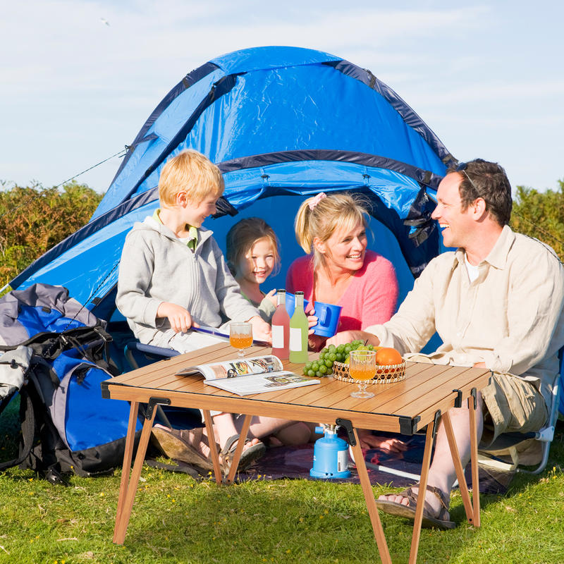 Single Folding Picnic Table 93 - đánh giá và giá Outdoor Camping Table With Storage