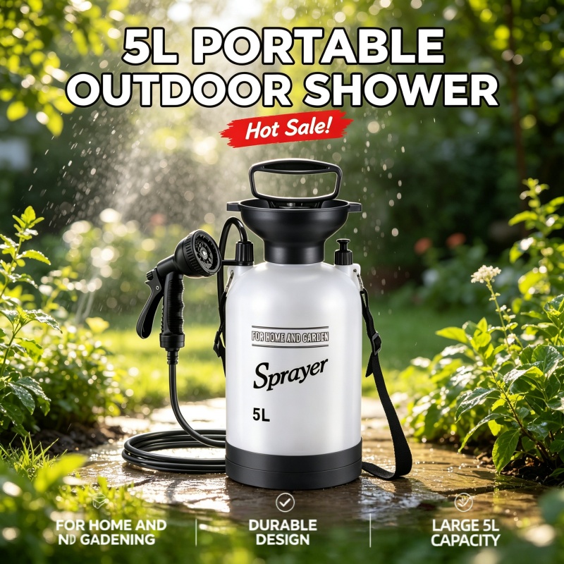 5L Portable Camping Shower Man - đánh giá và giá Outdoor Camping Vehicle