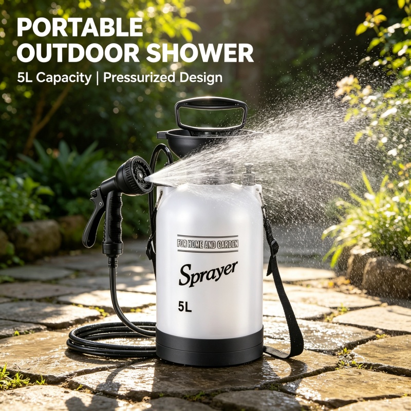 5L Portable Camping Shower Man - đánh giá và giá Outdoor Camping Vehicle